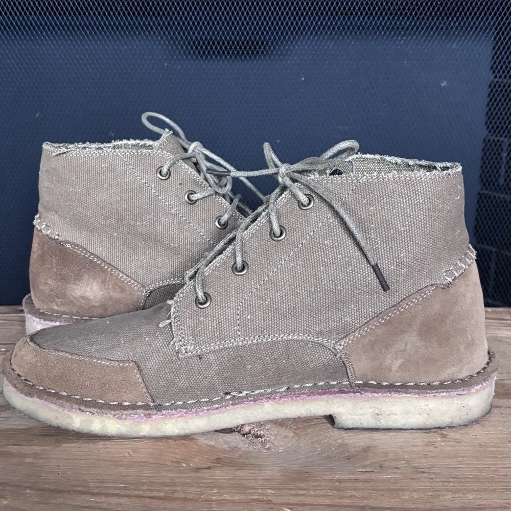 Roper Crepe Mens Waxy Tan‎ Leather Everett Ankle Boots chukka 10  Excellent